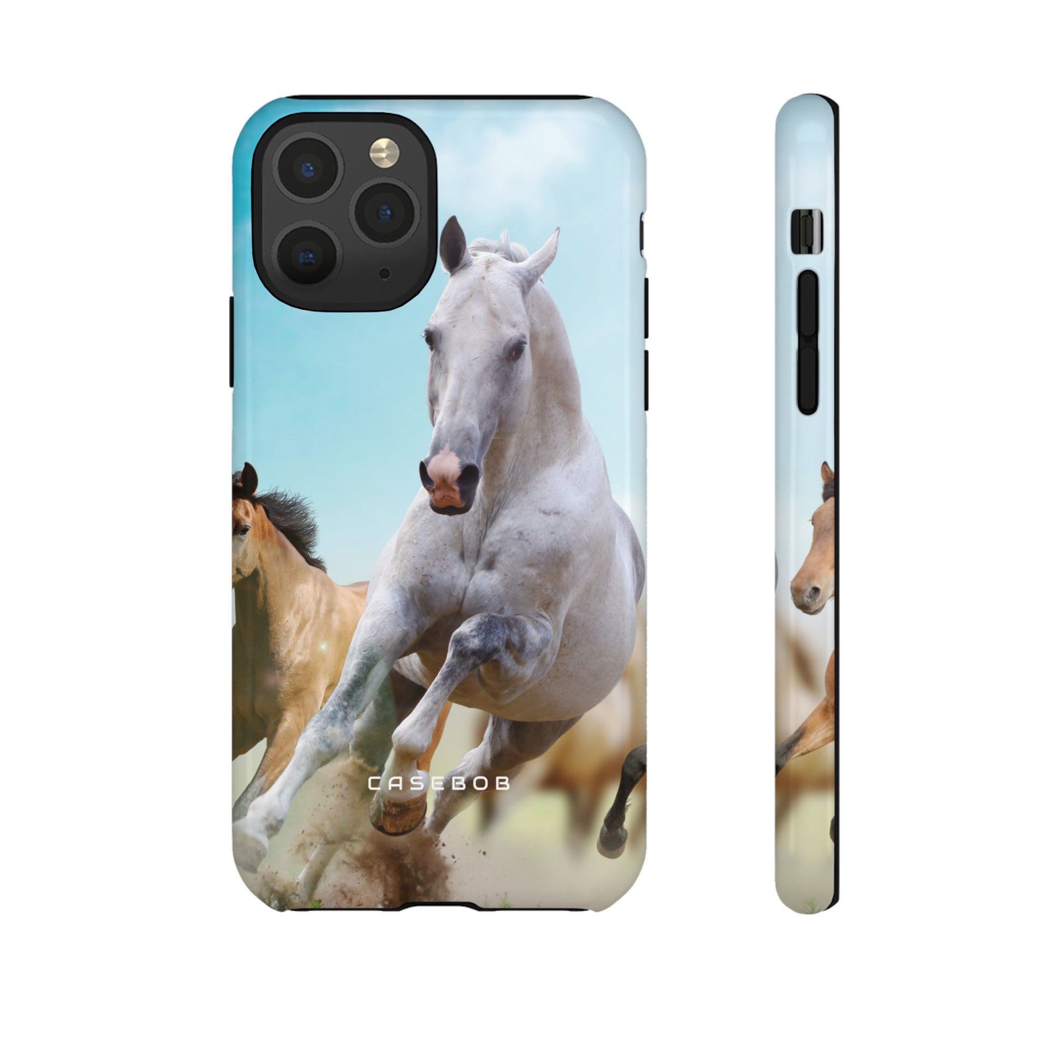 Blue Sky Horses - Protective Phone Case