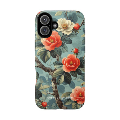 Vintage Floral Romance iPhone 16 - Tough Phone Case