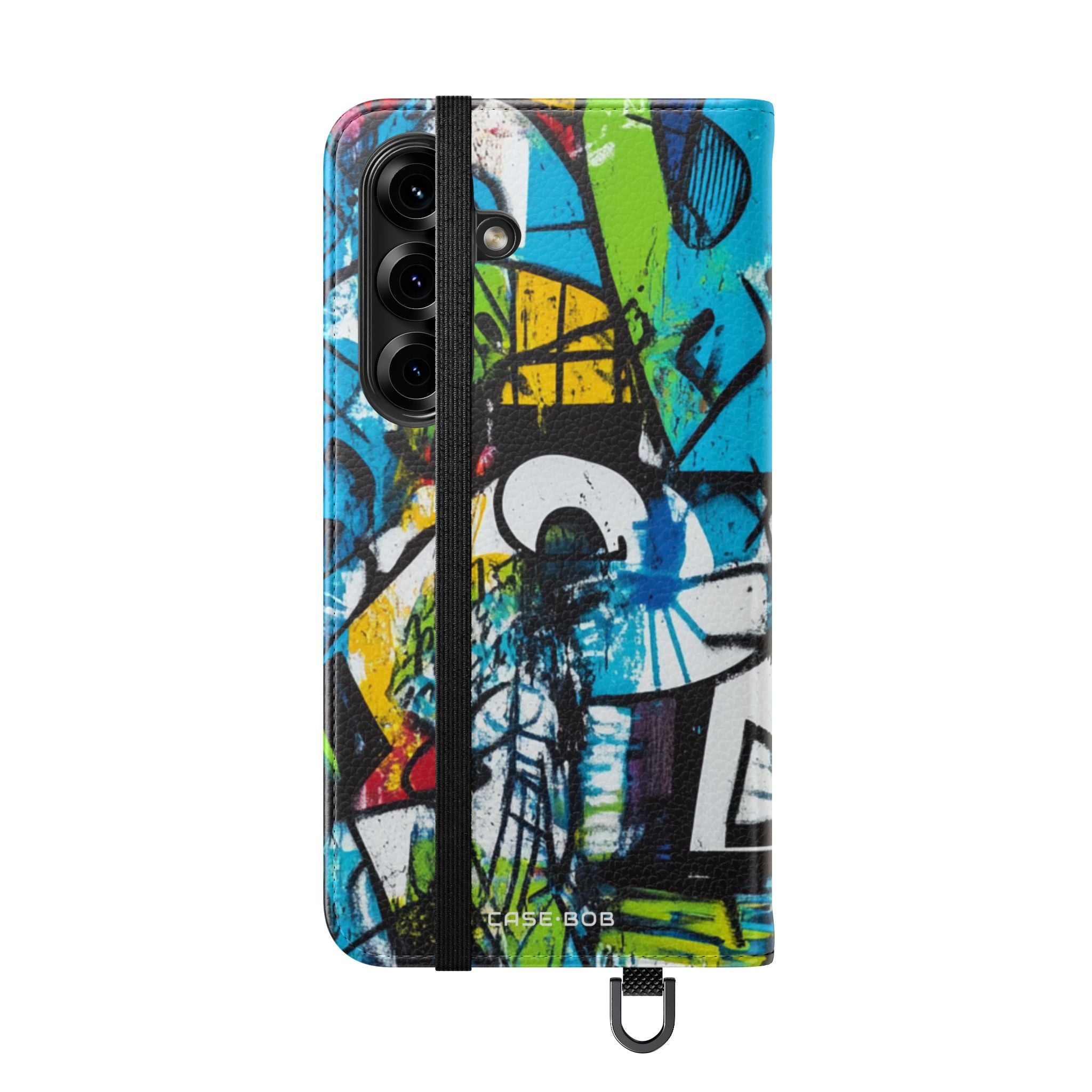 Bold Shapes Blue - Samsung S25 Case - Wallet