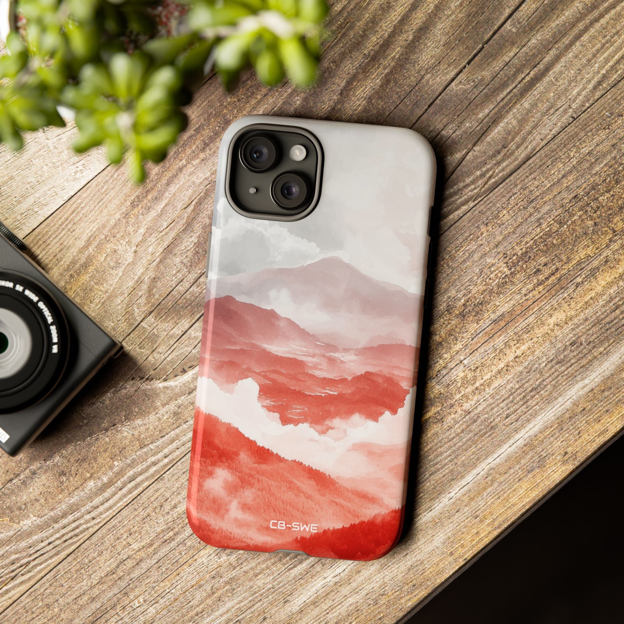 Mountain Flames Rise - iPhone Case
