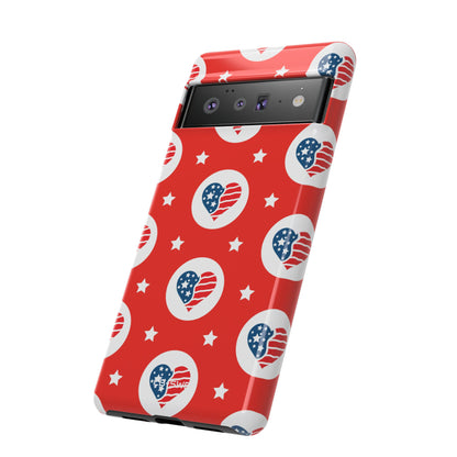 Hearts Celebrate Freedom - Google Pixel Case