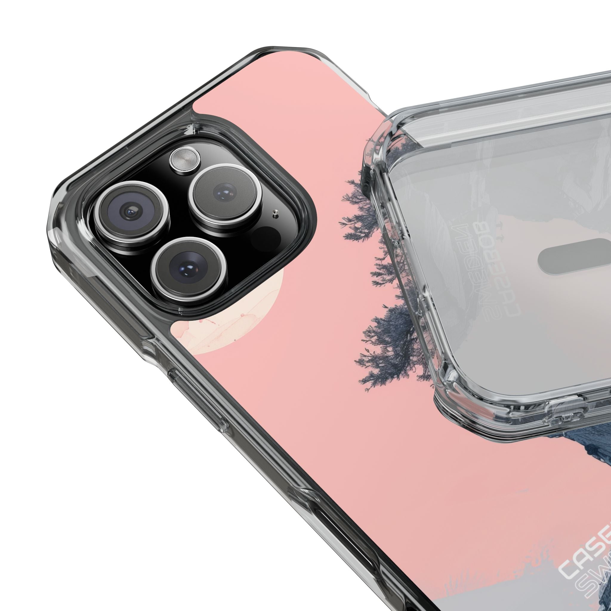 Pink Cliff Solitude iPhone 16 - Impact Clear+
