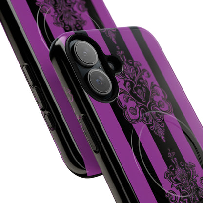 Damask Elegance Purple iPhone 16 Plus Case - Tough+