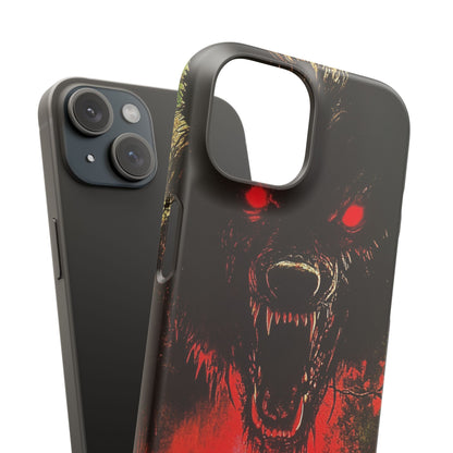 Bloodmoon Wolf's Lament iPhone 15 - Slim Phone Case