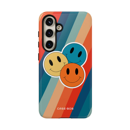 Triple Smile Breeze Samsung S24 Case - Tough