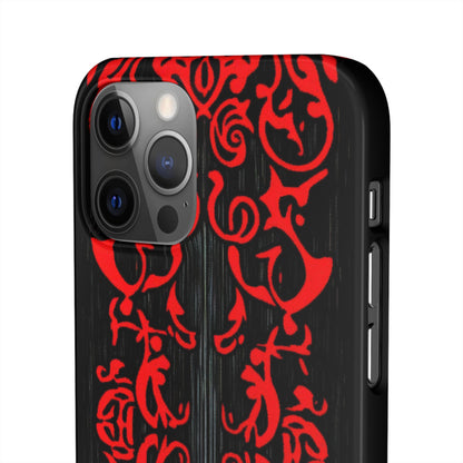 Gothic Crimson Symmetry iPhone 12 - Slim Phone Case