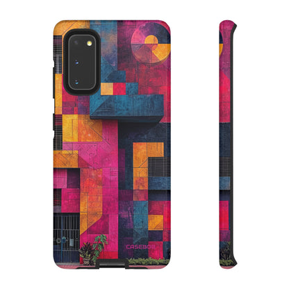 Electric Geometric Vibes - Protective Phone Case