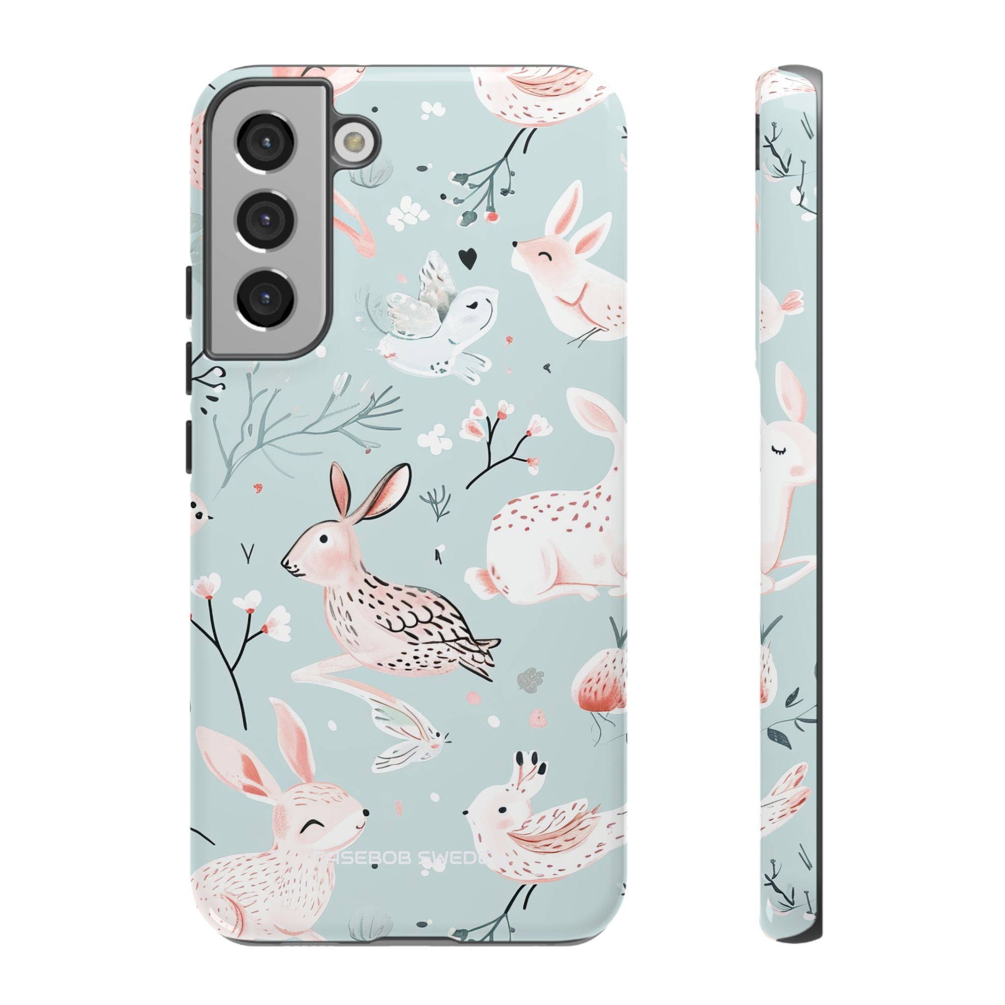 Whimsical Bunny Blossom - Tough Samsung S22 Phone Case