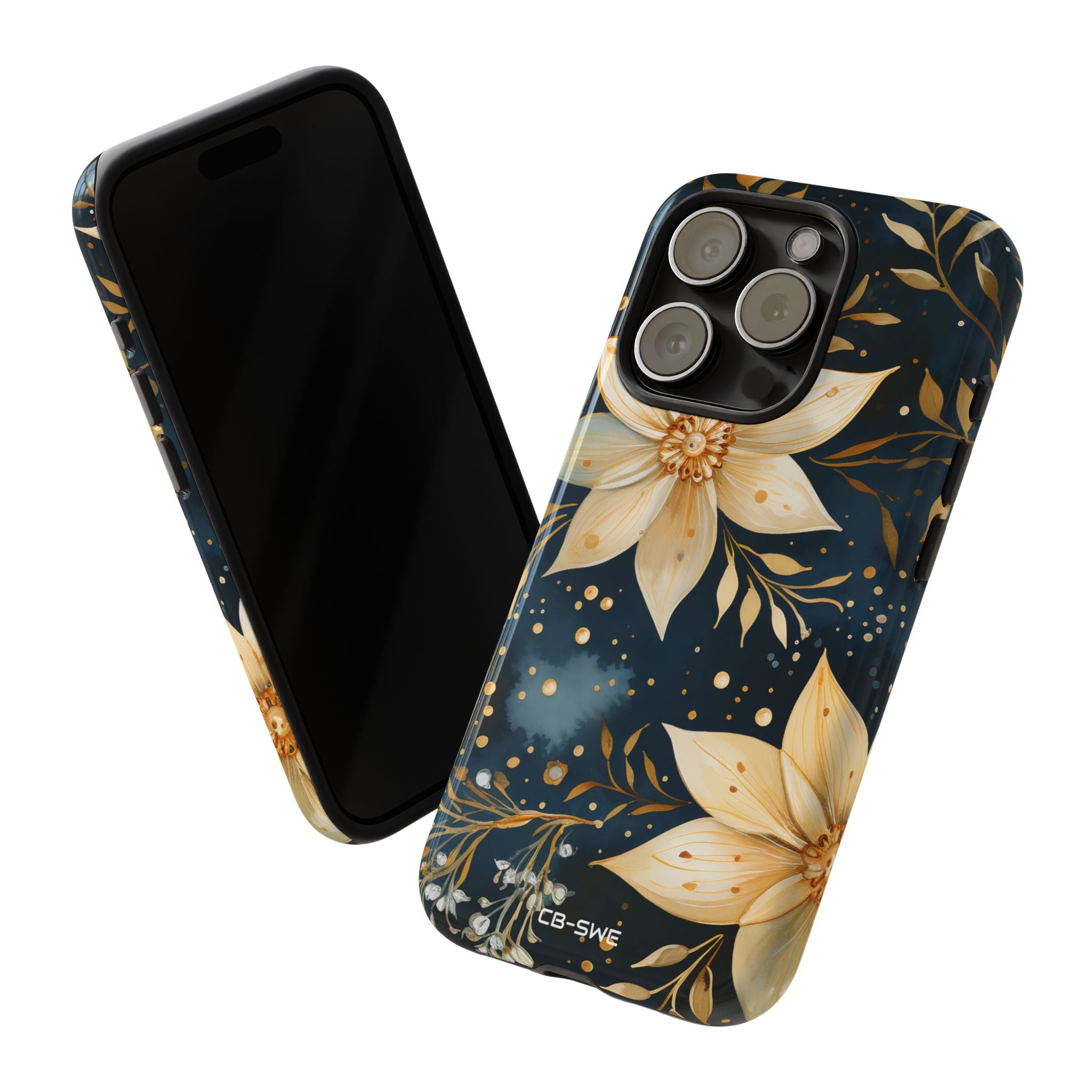 Floral Elegance Flourishes - iPhone Case
