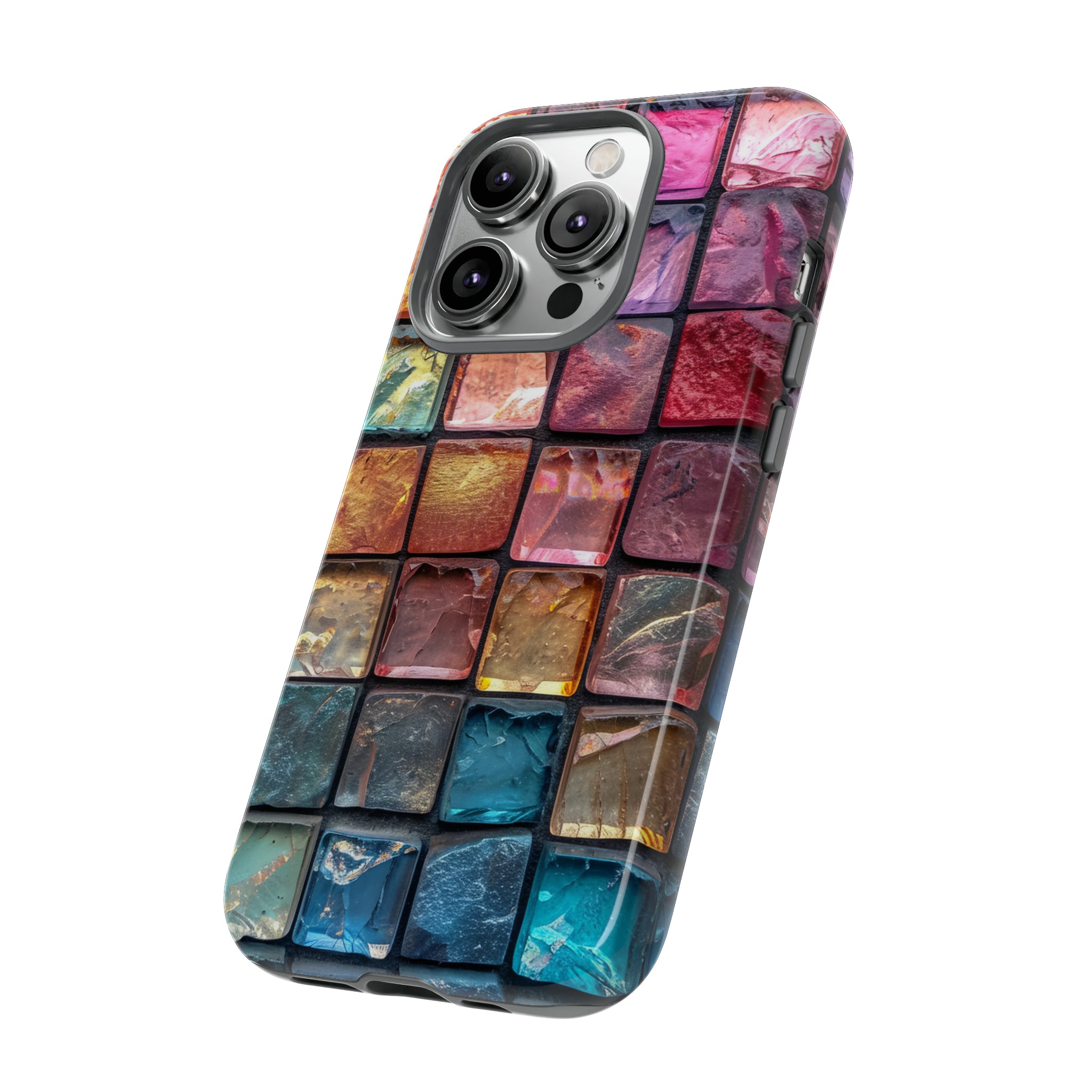 Pastel Mosaic Elegance - Protective Phone Case