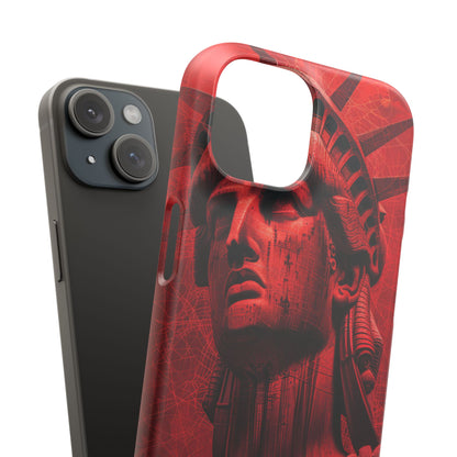 Zen Red Liberty Vision iPhone 15 - Slim Phone Case