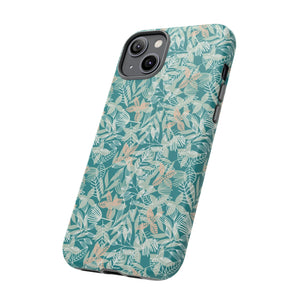 Dark Green Leaf Leaf - Protective Phone Case