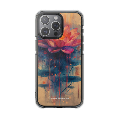 Lotus Blossom Art - Clear Impact iPhone 15 Phone Case