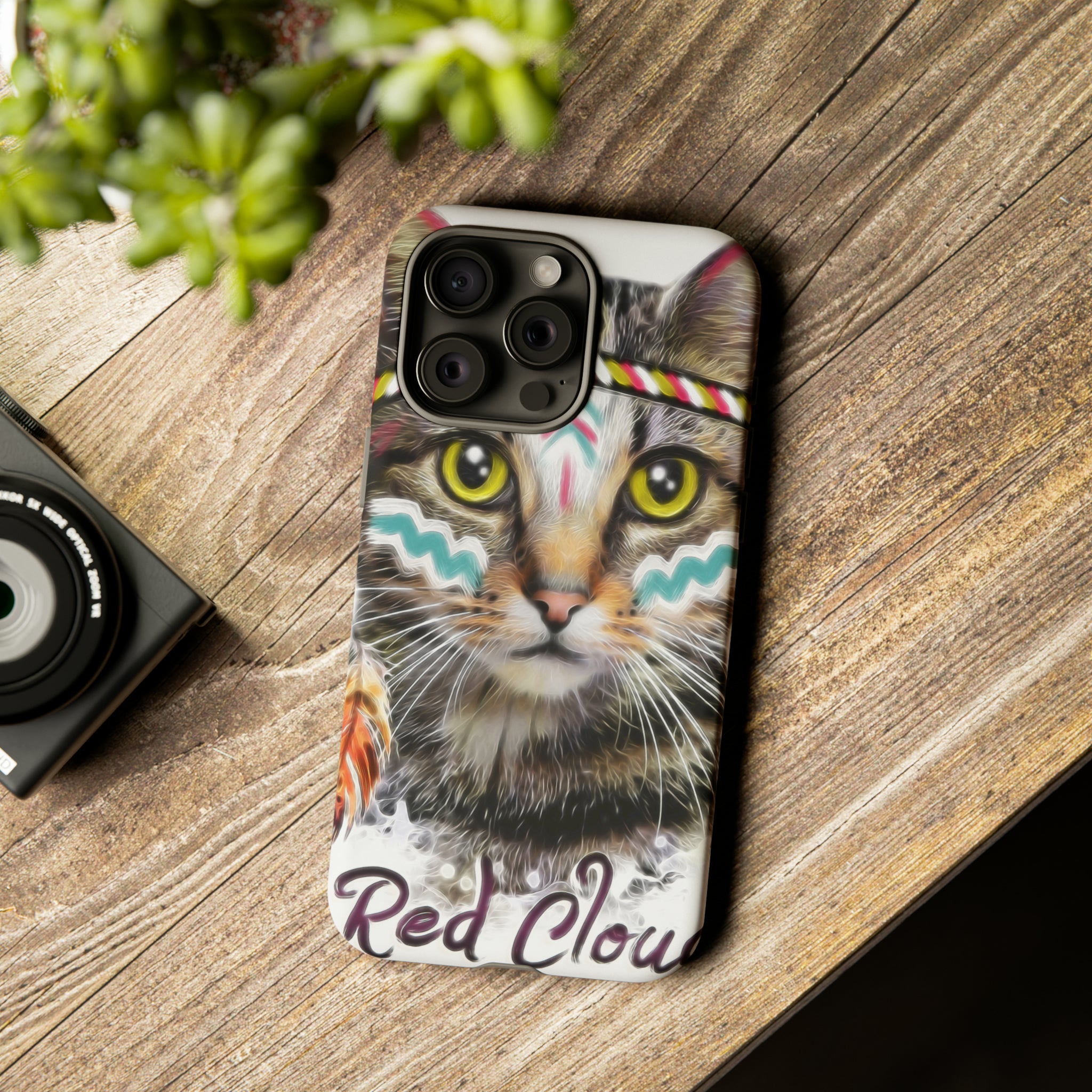 Red Cloud Cat - Protective Phone Case