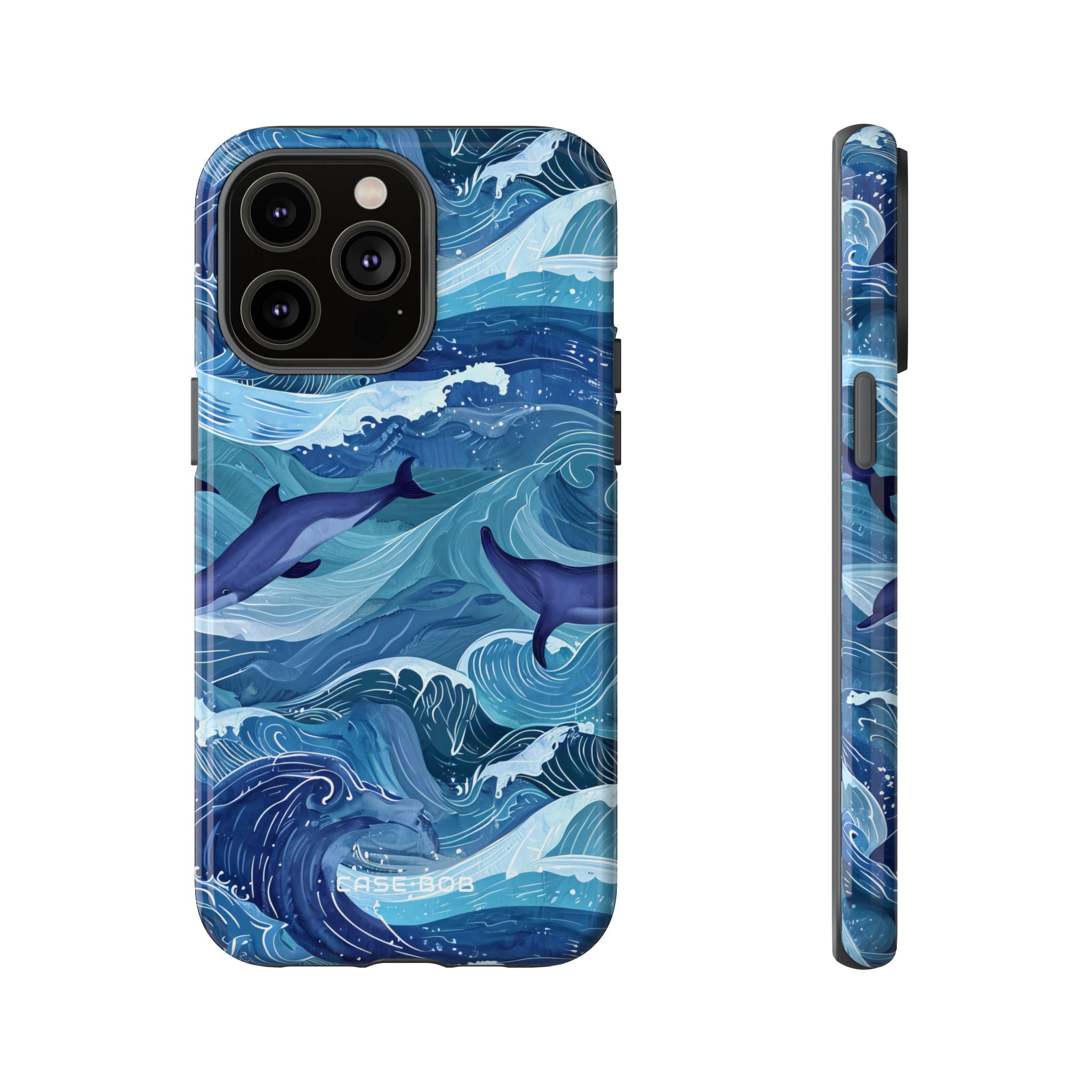 Dolphin Waves iPhone 14 Pro Max Case - Tough