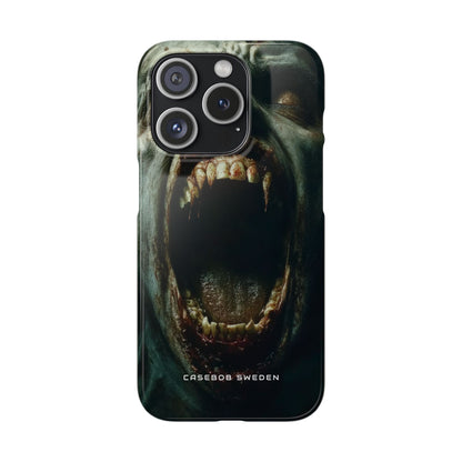 Gothic Wail of Decay iPhone 15 - Slim Phone Case