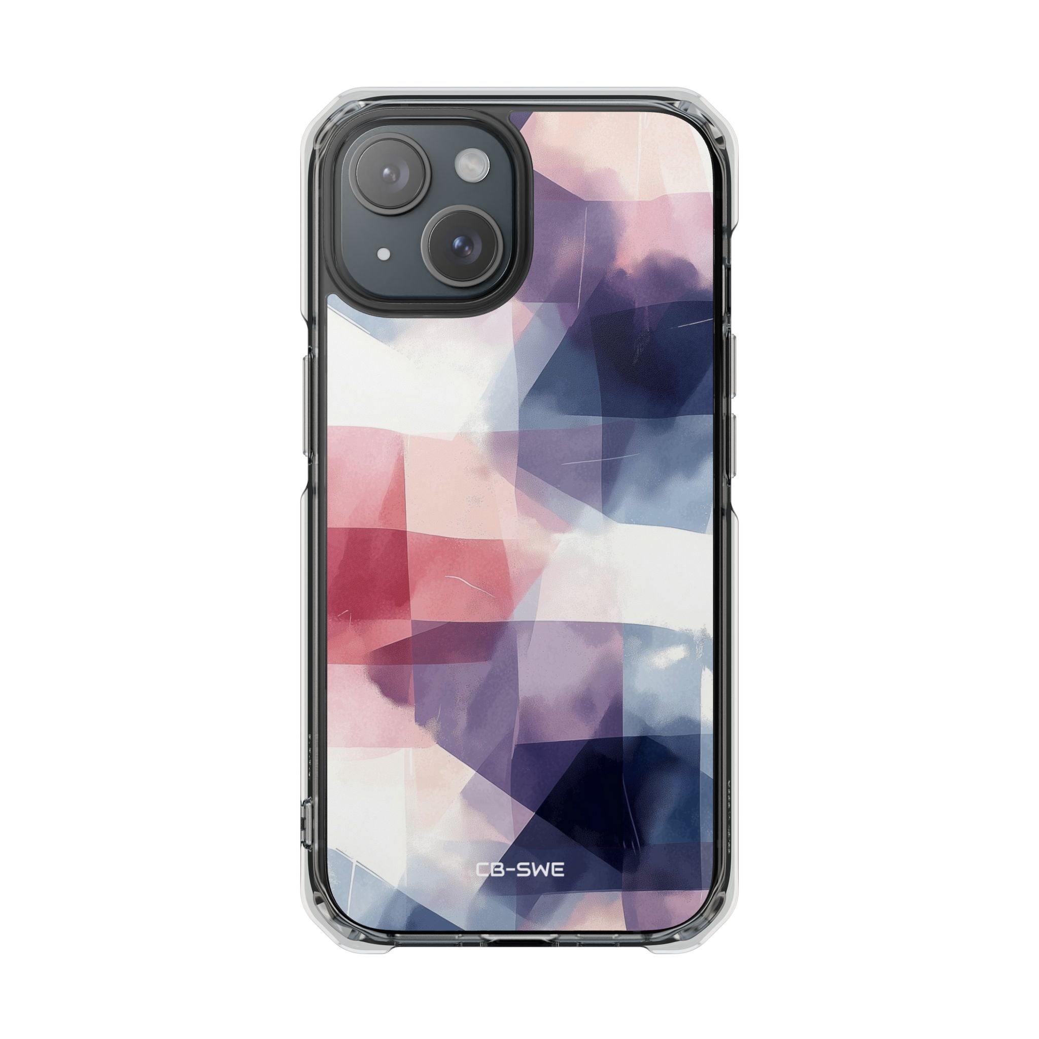 Fluid Shapes Merge iPhone Case - Impact