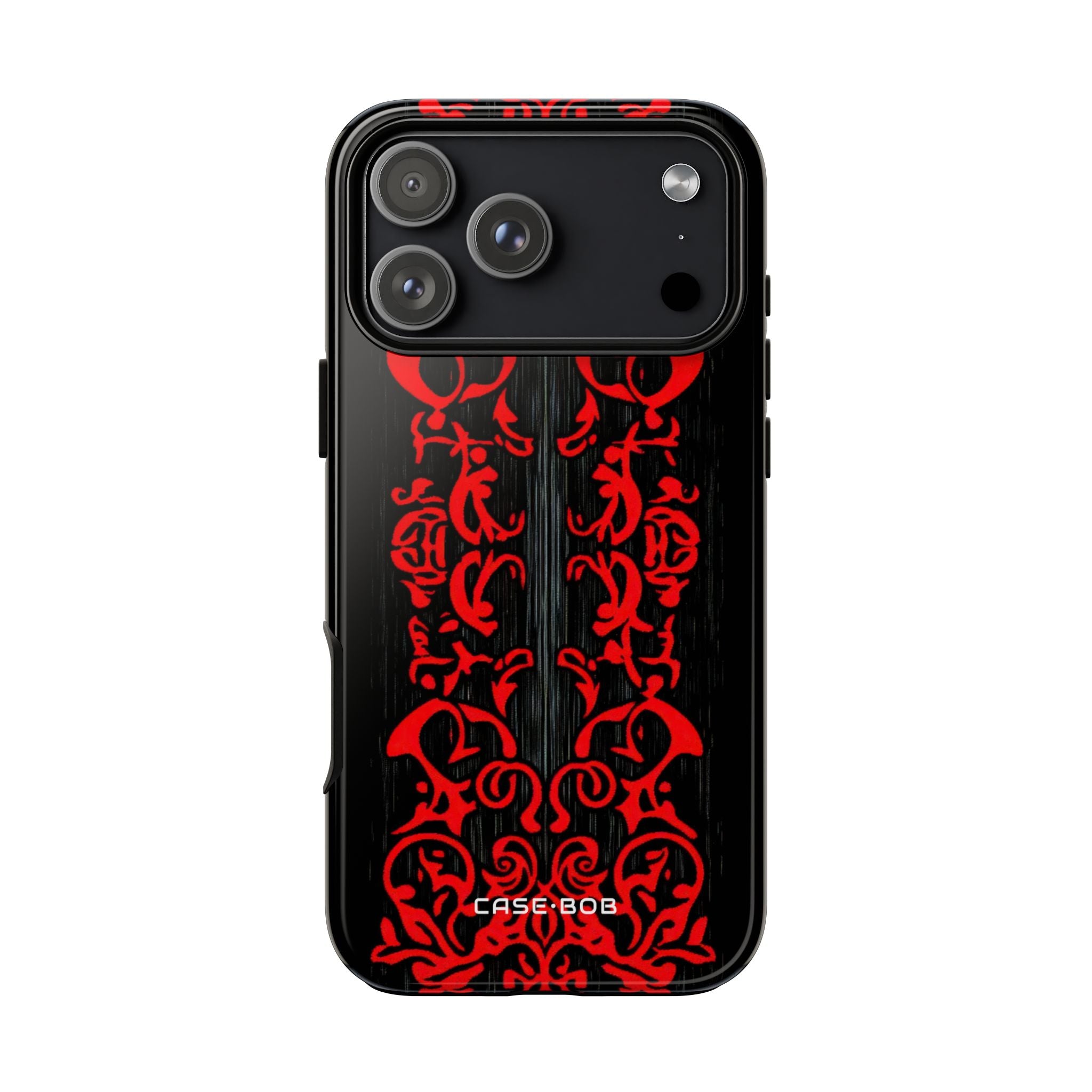 Crimson Spiral iPhone 17 Pro Max Case - Tough