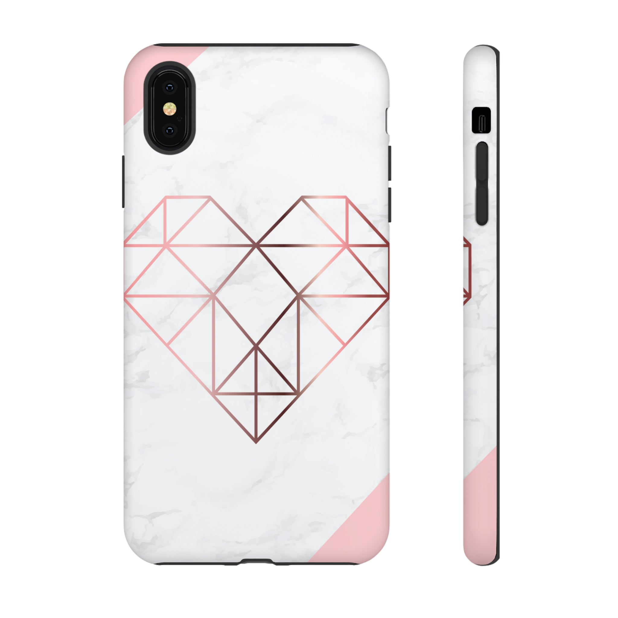 Heart Rose Gold - Protective Phone Case