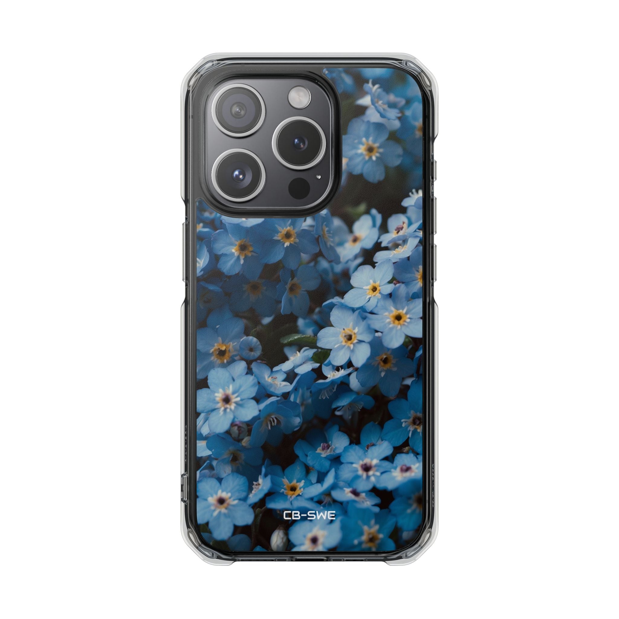 Blue Blooms Embrace iPhone Case - Impact