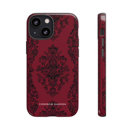 Gothic Crimson Elegance iPhone 13 - Tough Phone Case