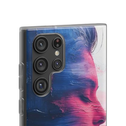 Blue Magenta Portrait - Flexi Samsung S22 Phone Case