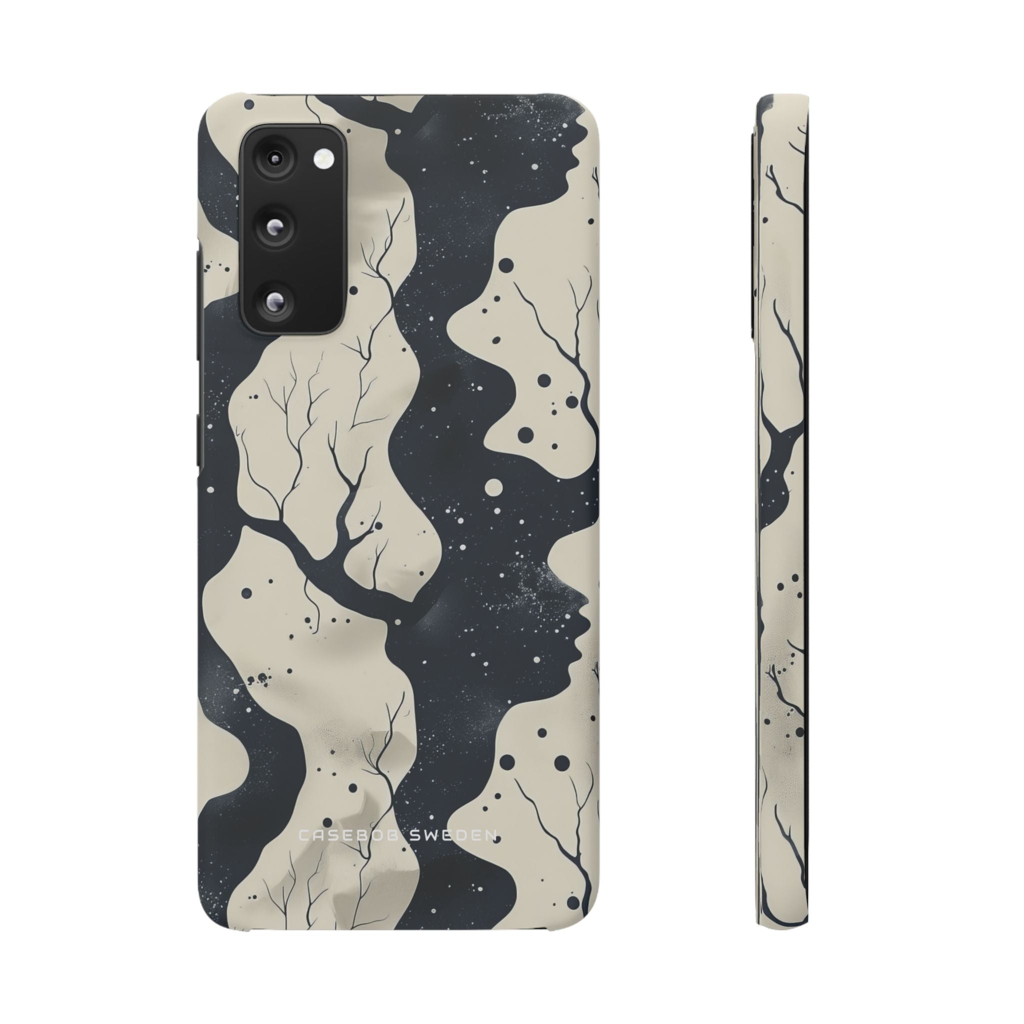 Organic Fluid Silhouettes with Cosmic Depth Samsung S20 - Slim Phone Case