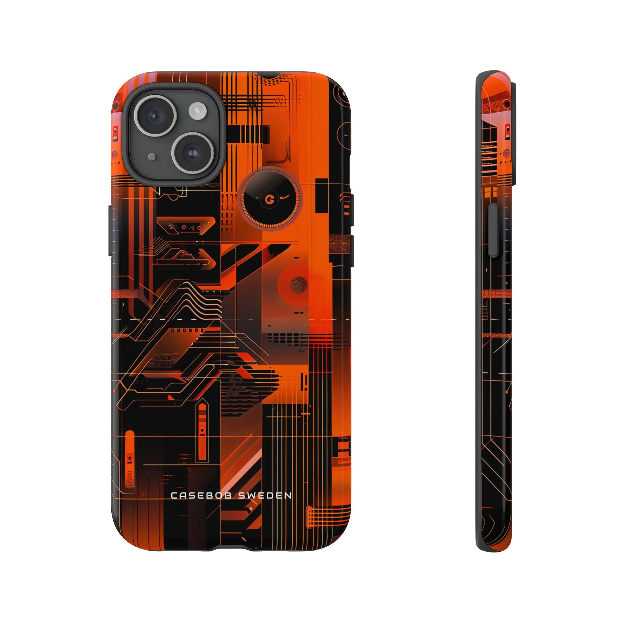 Gradient Circuitburst iPhone 15 - Tough Phone Case