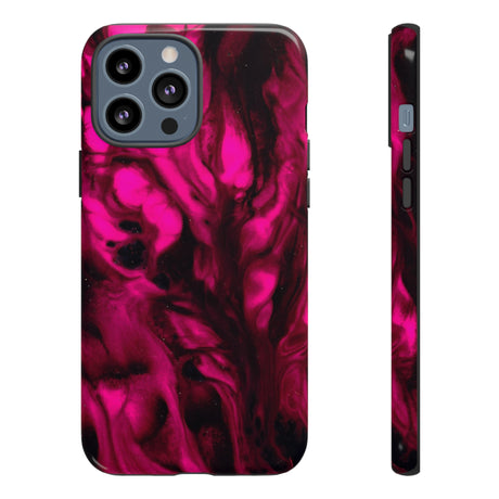 Bright Pink Ink Art iPhone Case (Protective) iPhone 13 Pro Max Glossy Phone Case