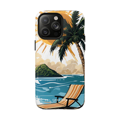 Sunny Palm Breeze iPhone 14 Pro Max Case - Tough+