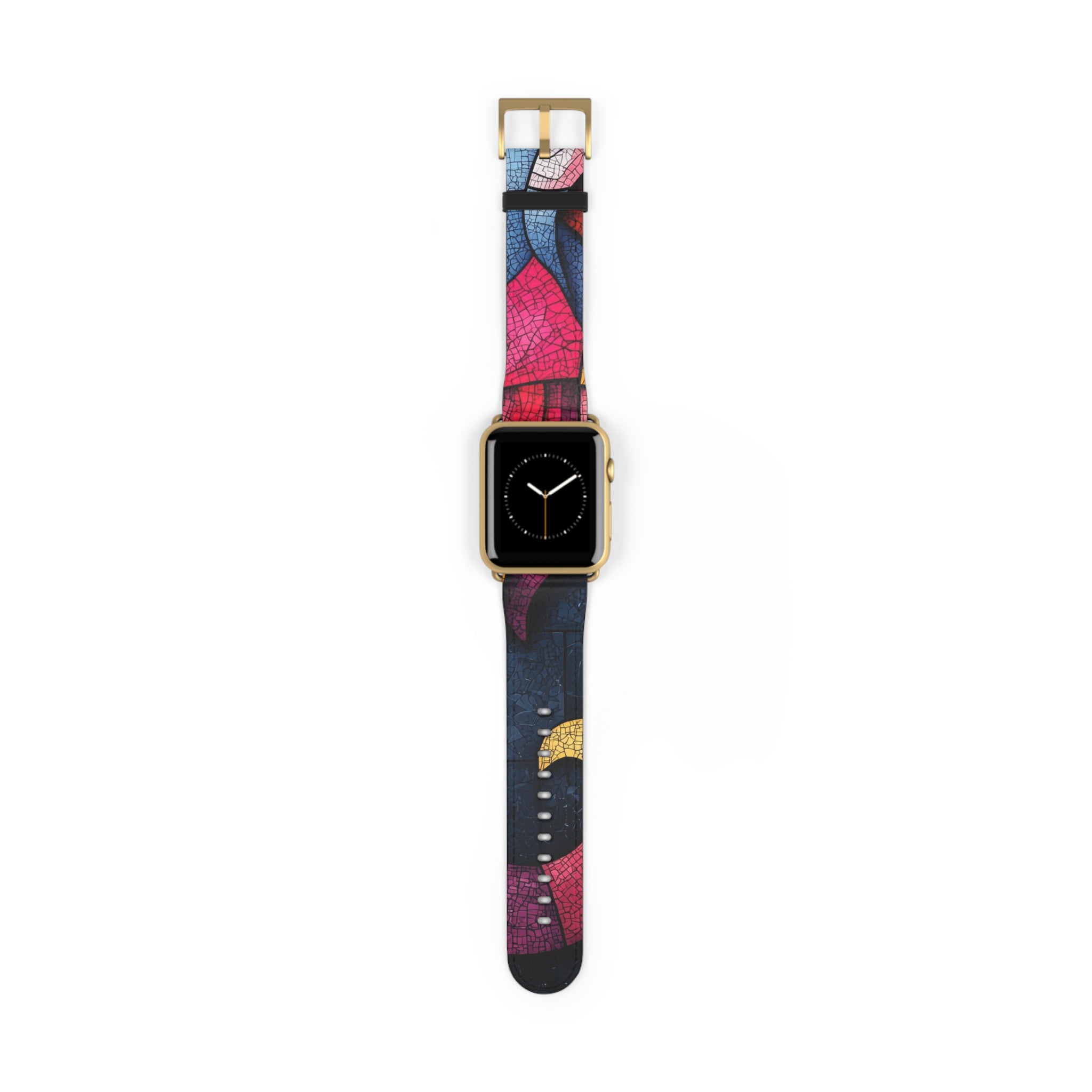 Blue Mosaic Elephant - Watch Band