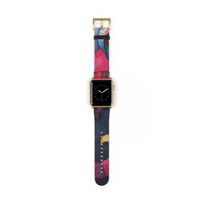 Blue Mosaic Elephant - Watch Band