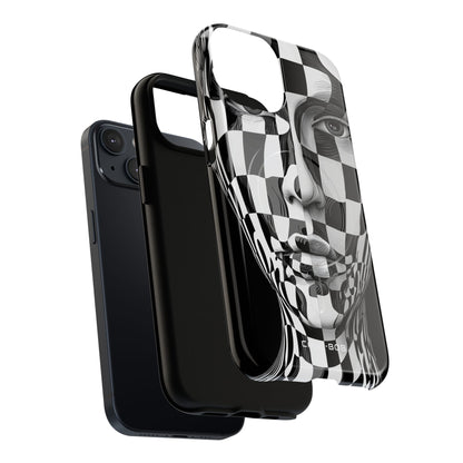 Checkered Face iPhone 14 Case - Tough+