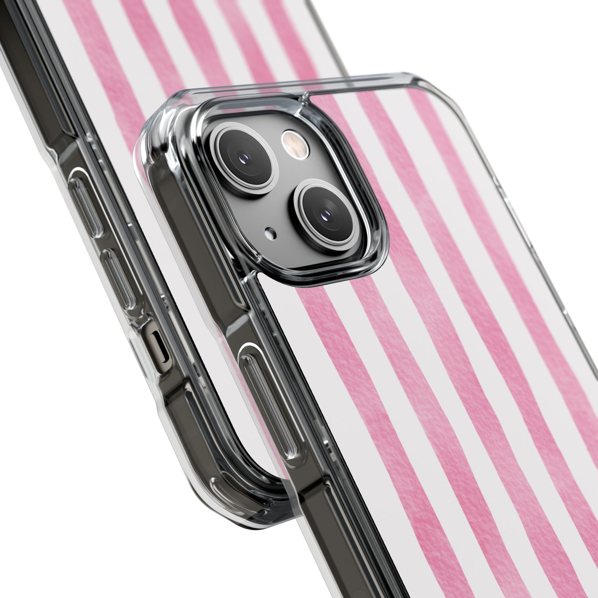 Pink Watercolor Stripes iPhone Case - Impact