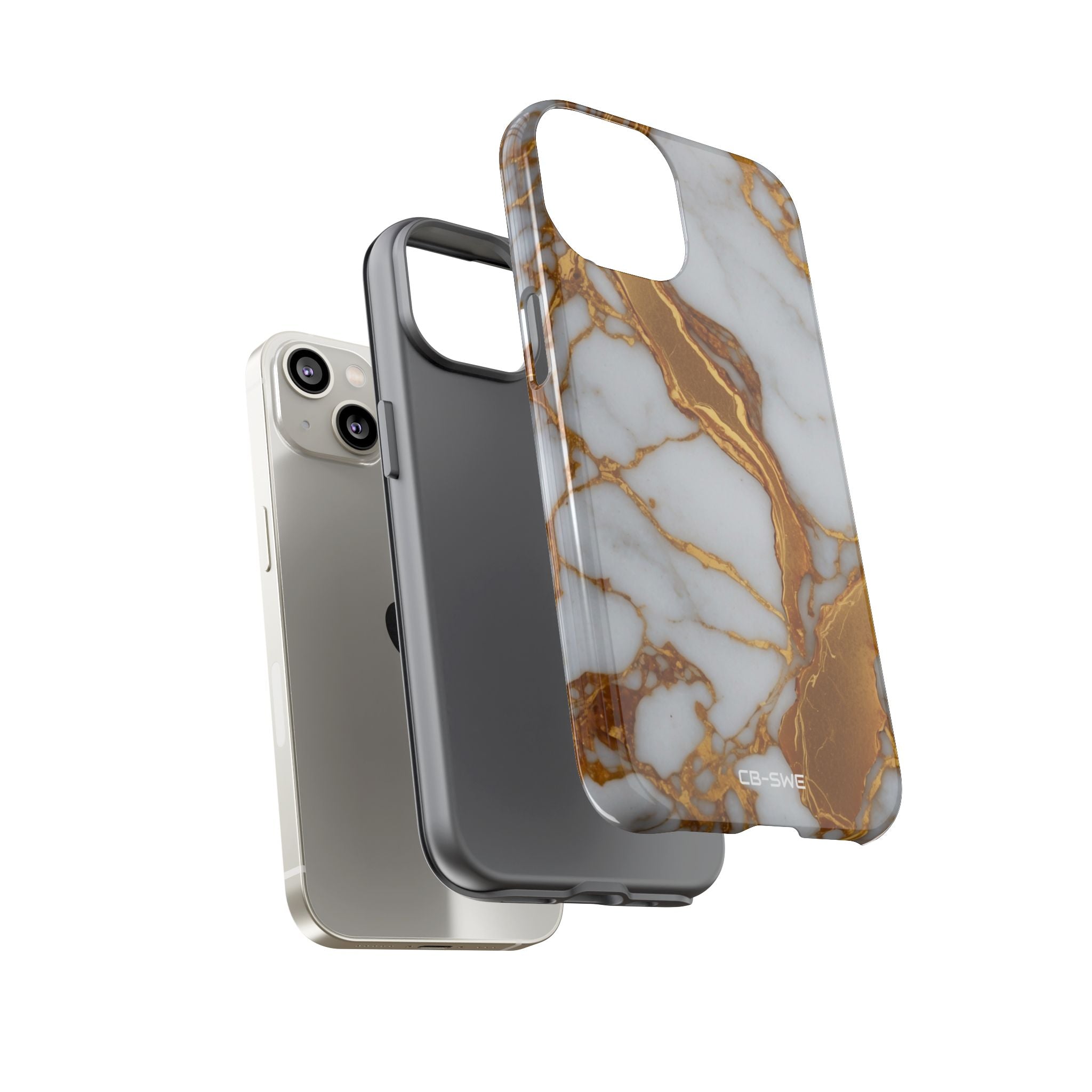 Golden Veins Flow - iPhone Case