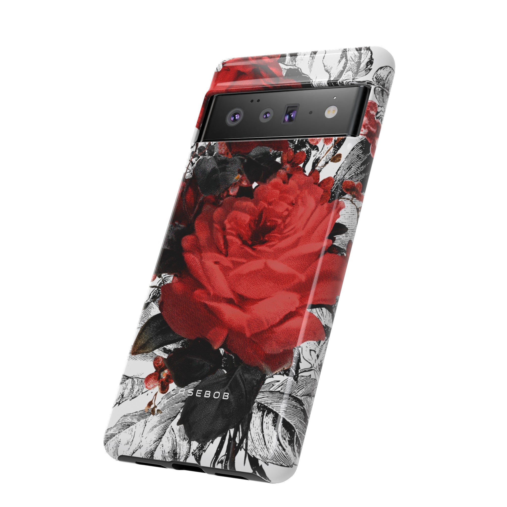 Cheruse Gothic Flower - Protective Phone Case