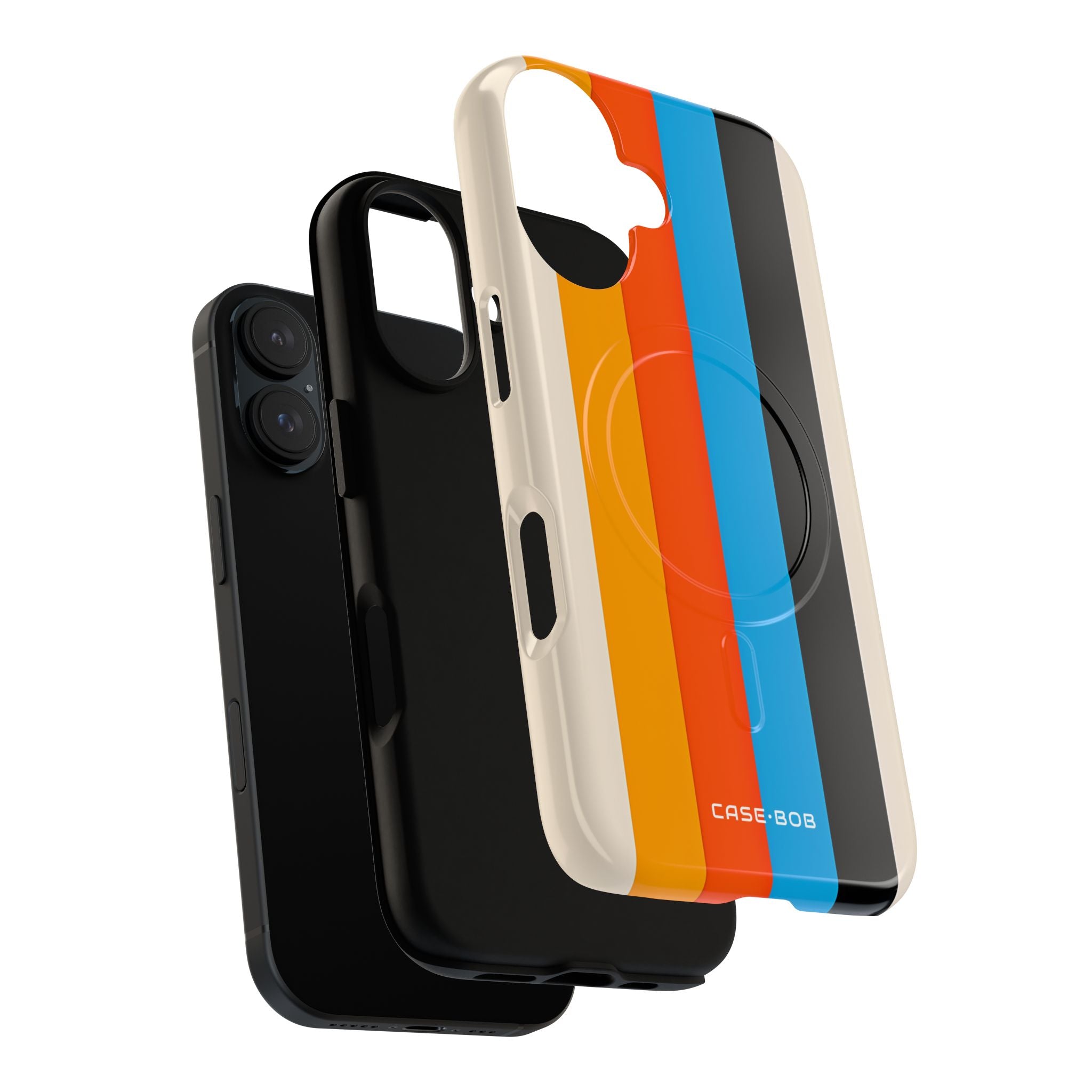 Vivid Stripe Harmony iPhone 16 Case - Tough+