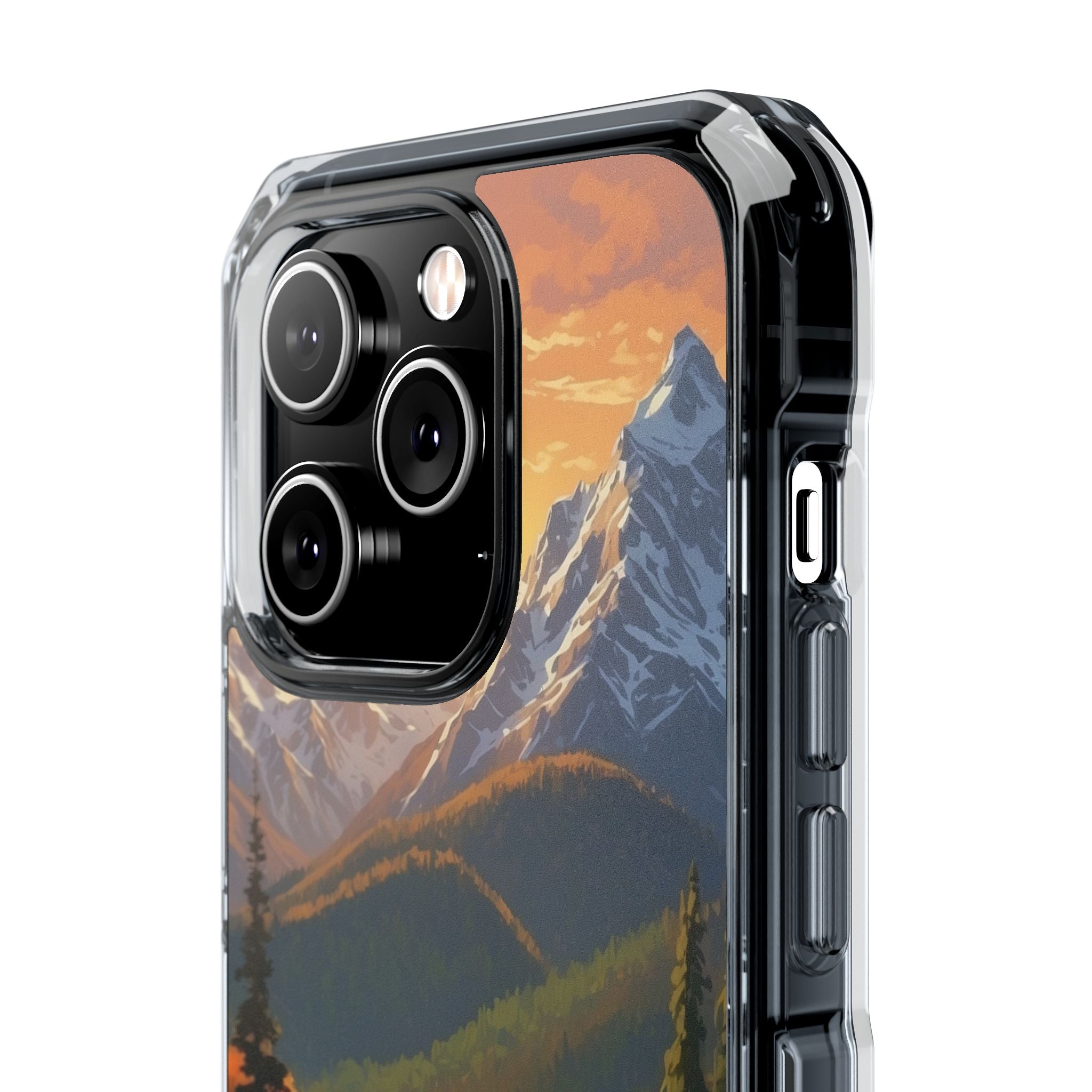 Mountain Reflections Glimmer iPhone Case - Impact