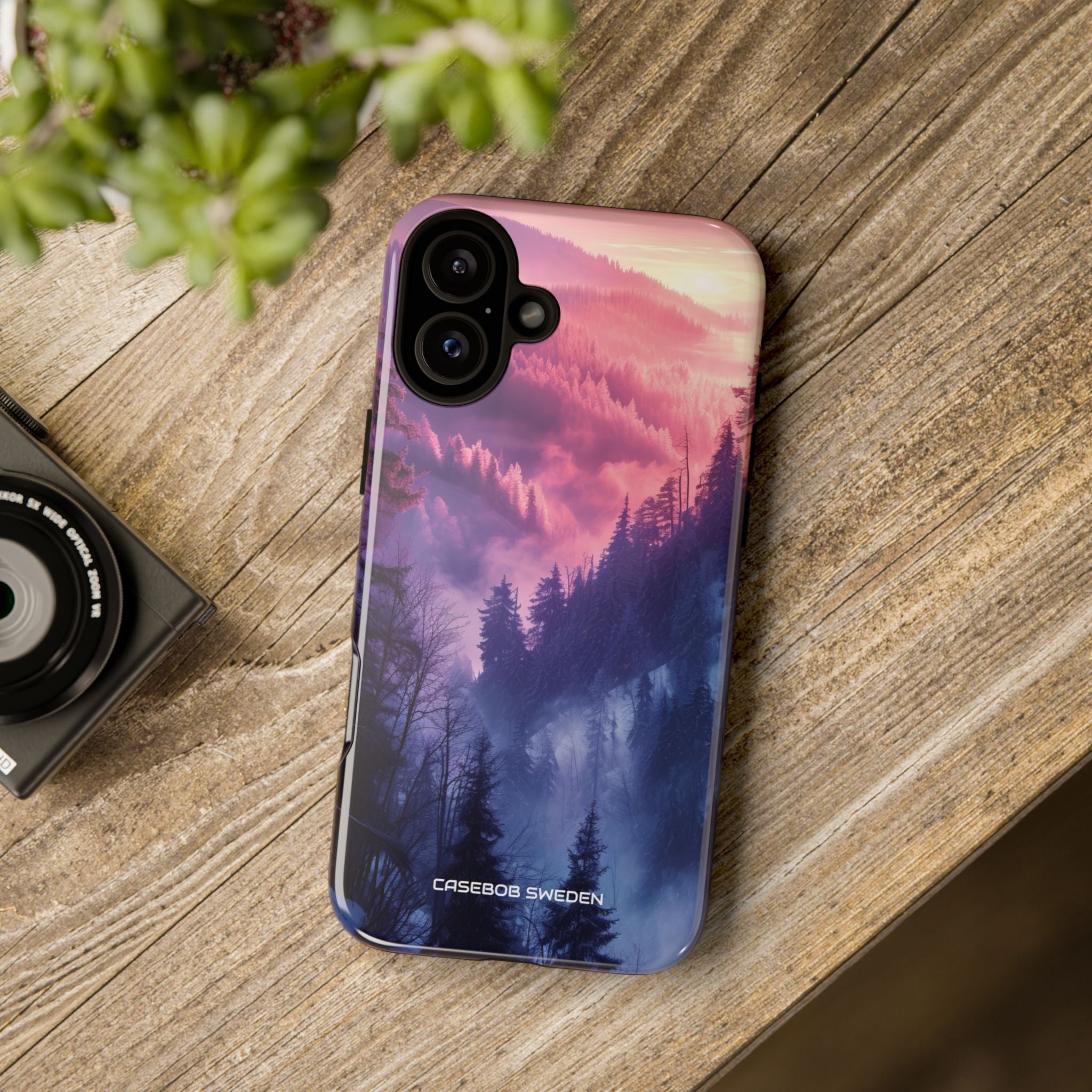 Misty Forest Serenity - Tough iPhone 16 Phone Case