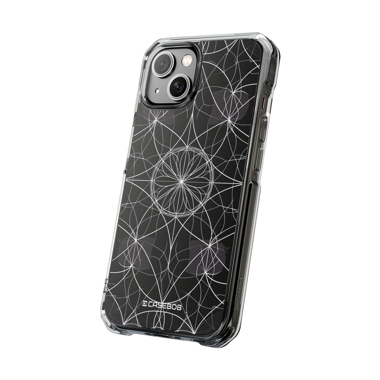 Symmetrische Eleganz – Handyhülle für iPhone (Clear Impact – Magnetisch)