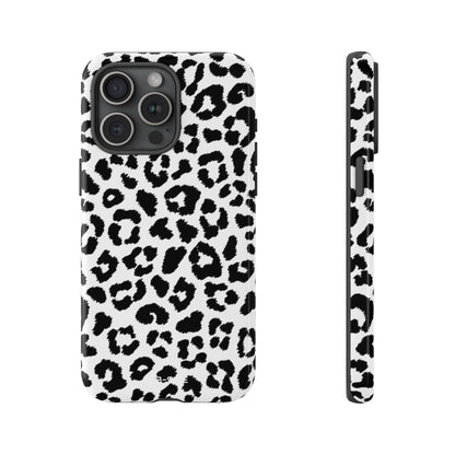 Monochrome Leopard Essence - iPhone Case