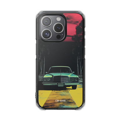 Retro Futuristic Nightscape iPhone Case - Impact