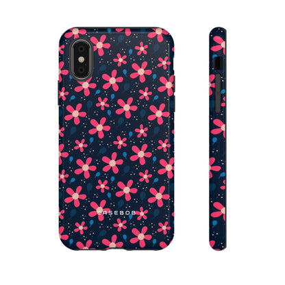 Pink Flower Pattern - Protective Phone Case