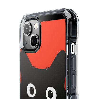 Peekaboo Cat Crimson iPhone 14 Case - Impact
