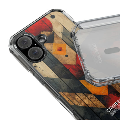 Geometric Fire Rise iPhone 16 - Impact Clear+