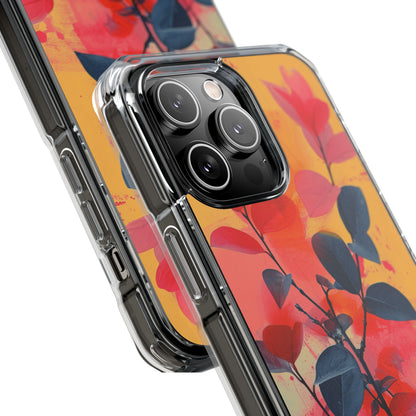 Vivid Floral Harmony iPhone 14 - Clear Impact Phone Case