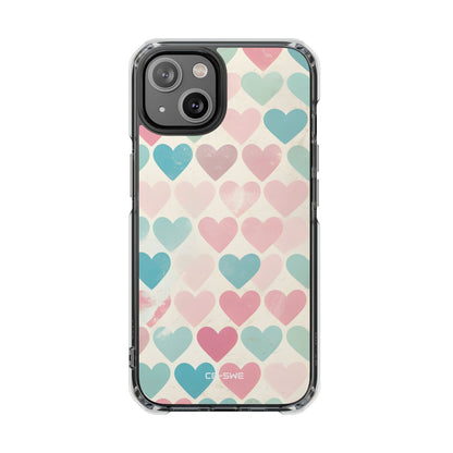 Retro Hearts Symmetry iPhone Case - Impact