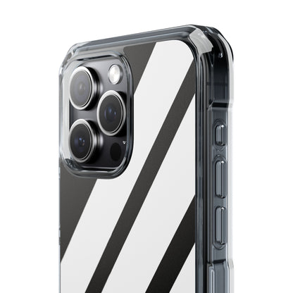 Monochrome Diagonal Symmetry iPhone Case - Impact