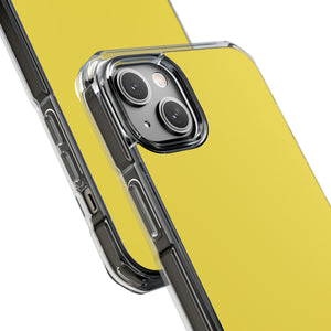 Minion Gelb | Handyhülle für iPhone (Clear Impact Case - Magnetisch) 