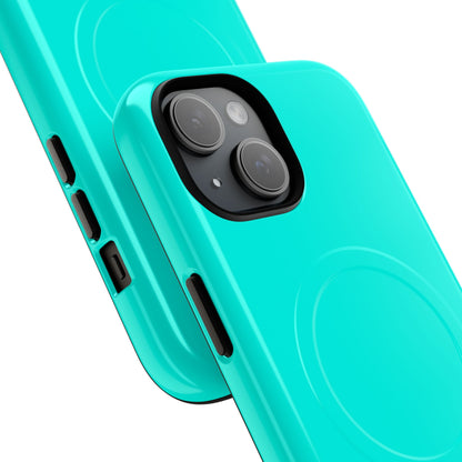 Turquoise Blue - Tough + MagSafe® iPhone 15 Phone Case